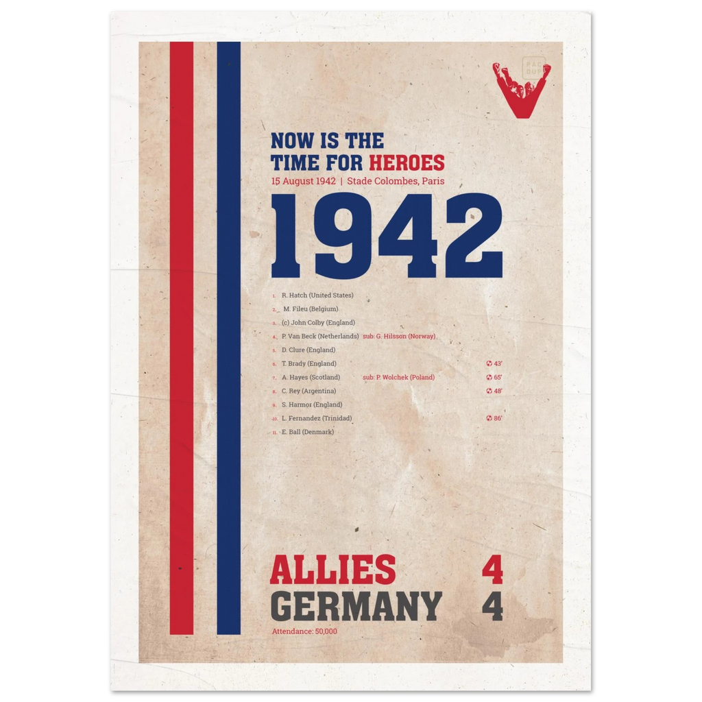 Escape to Victory typographic art print movie poster – PAC DUP
